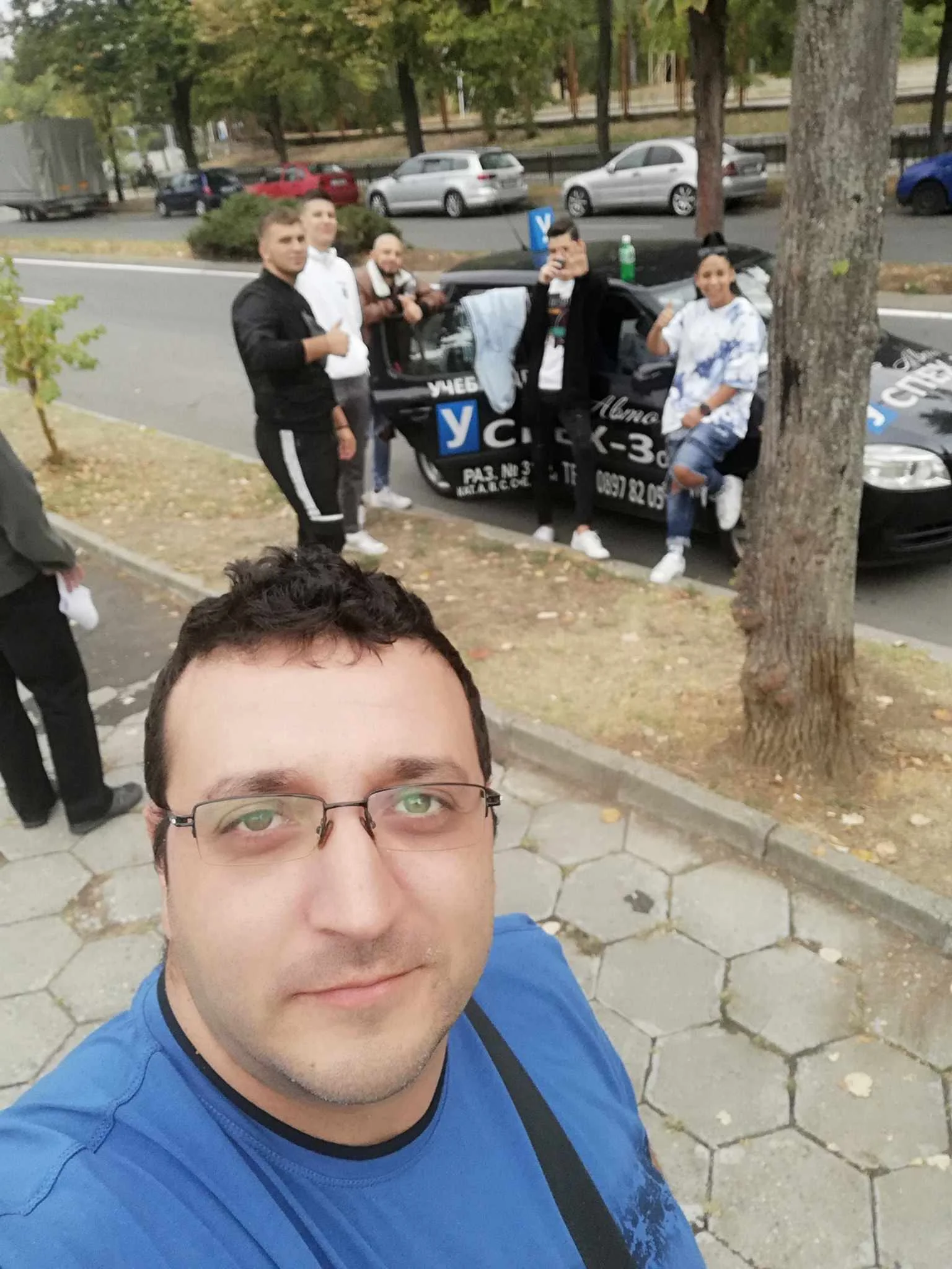 Image showing one of the students after passing an exam