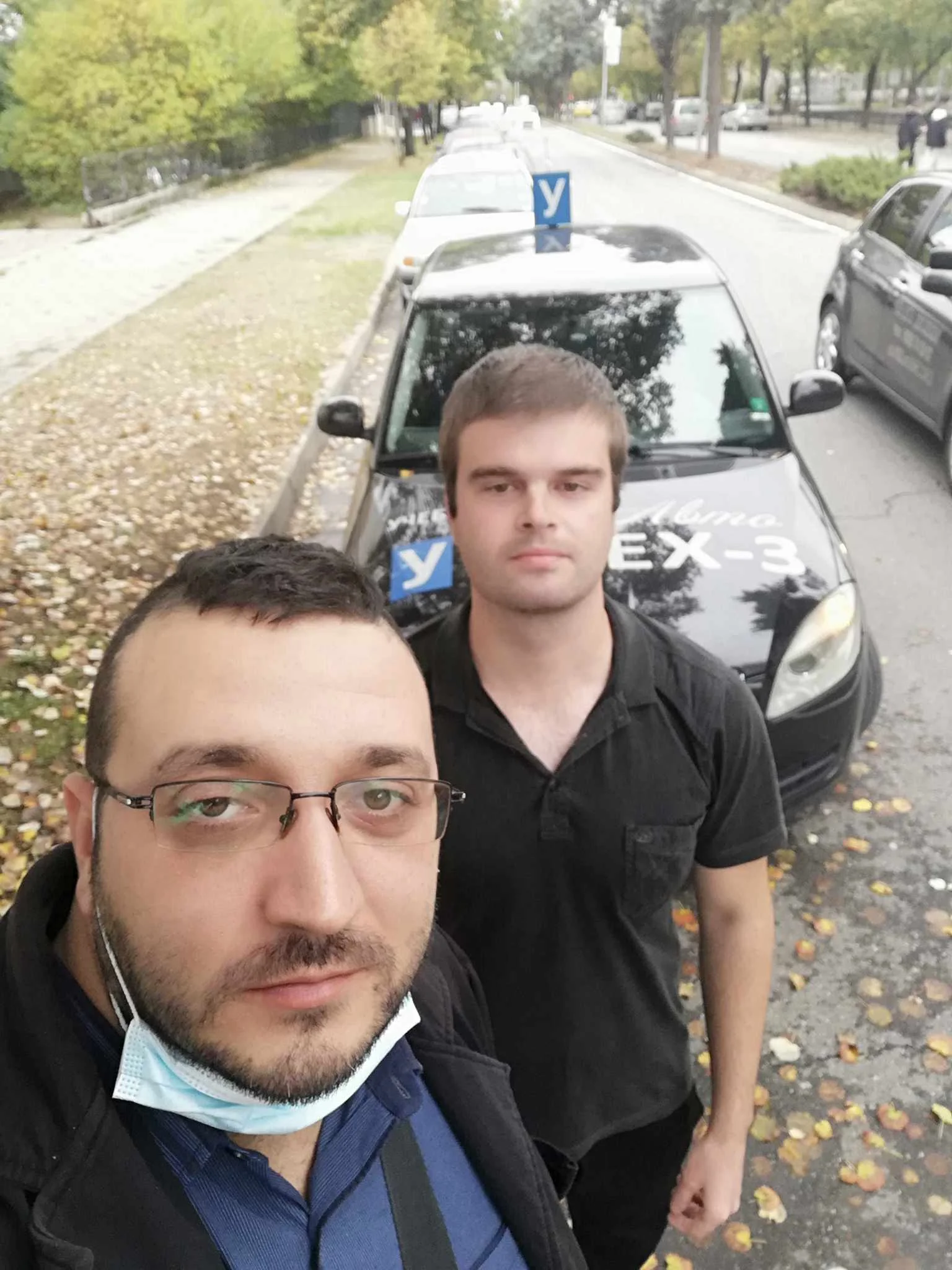 Image showing one of the students after passing an exam