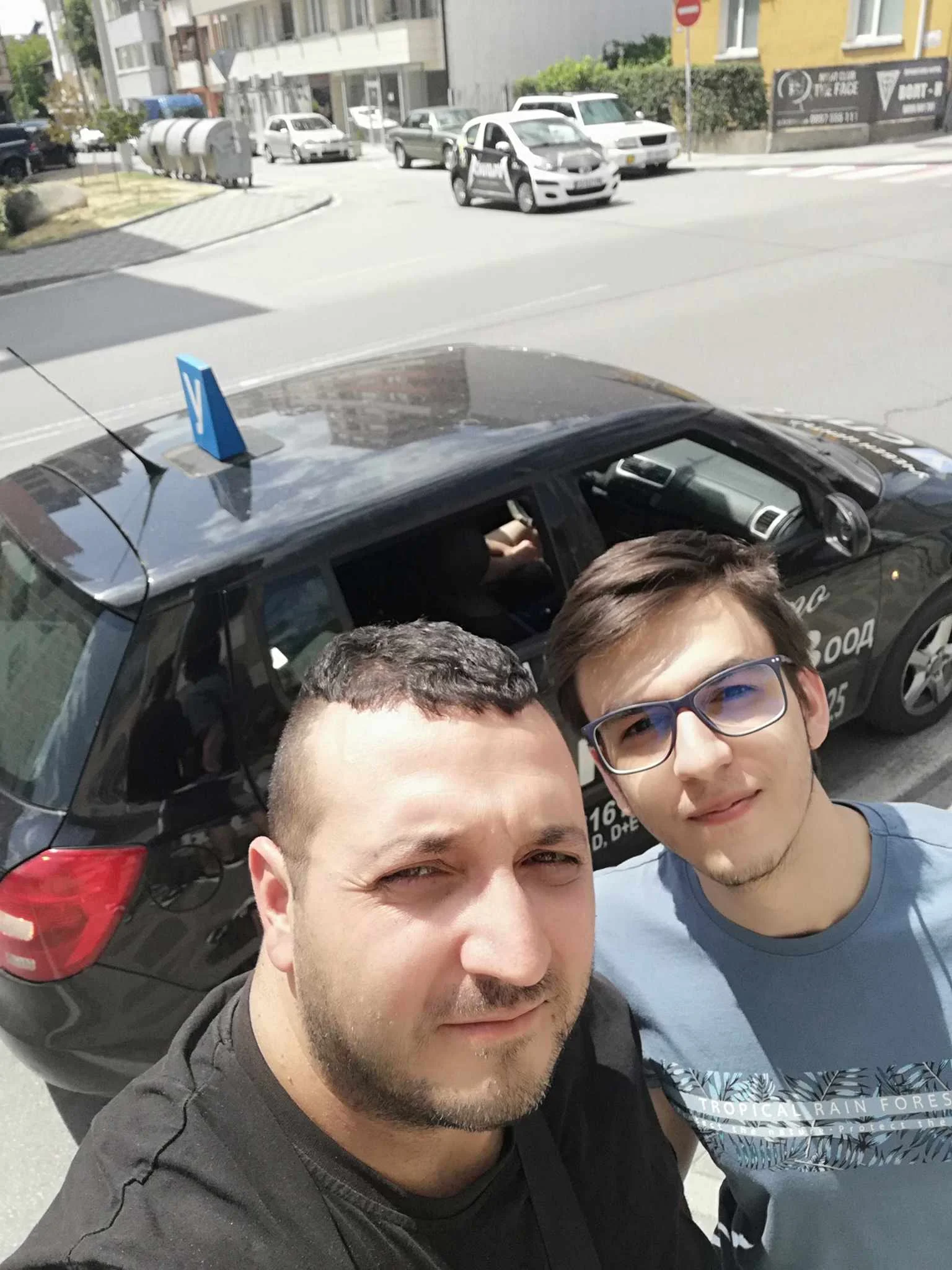 Image showing one of the students after passing an exam