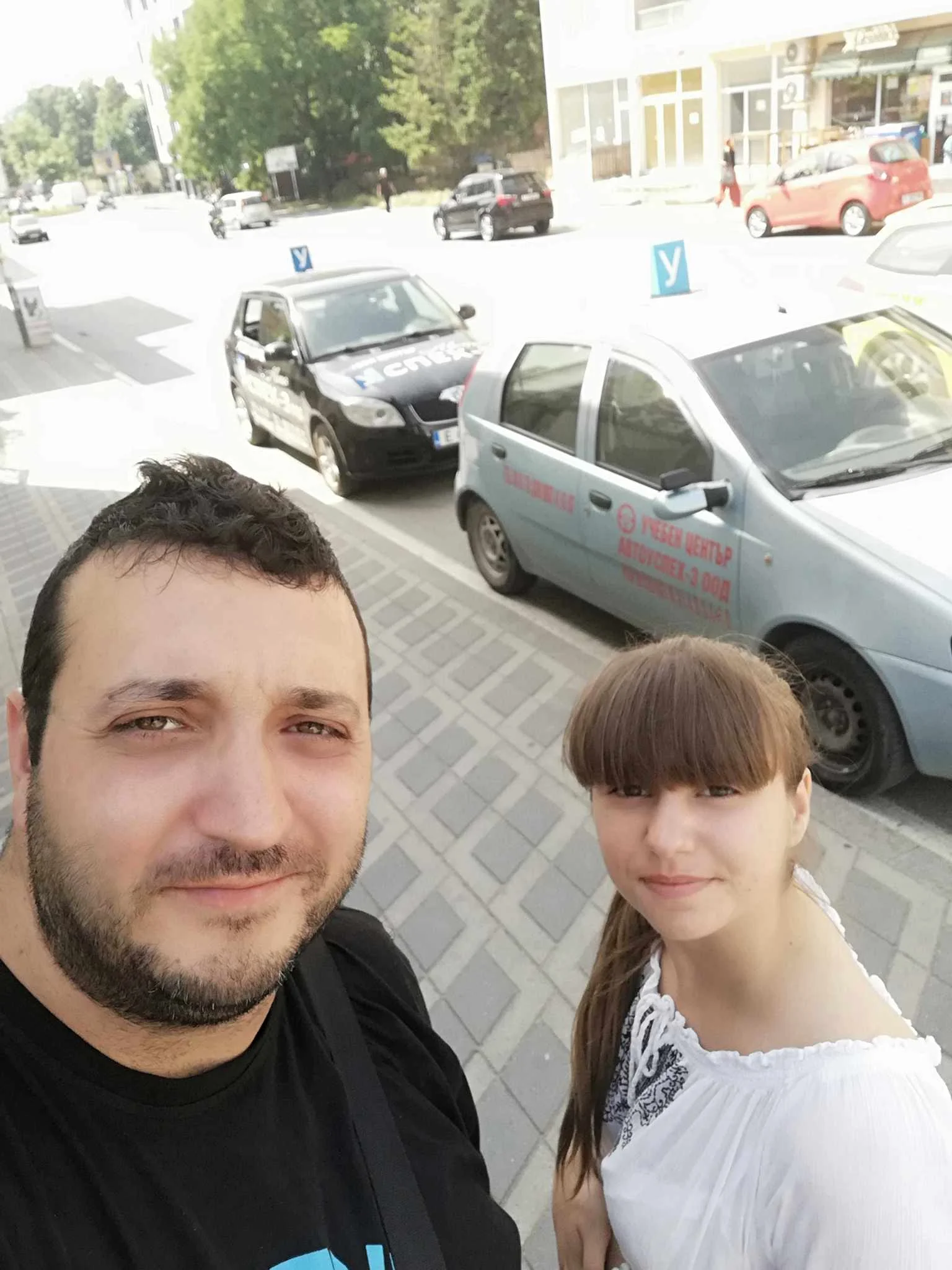 Image showing one of the students after passing an exam