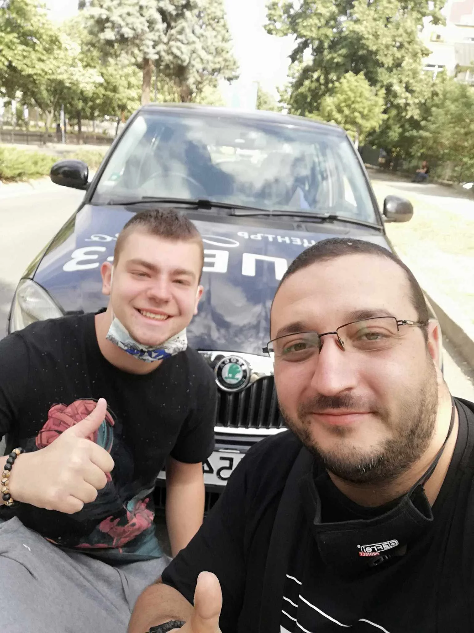 Image showing one of the students after passing an exam