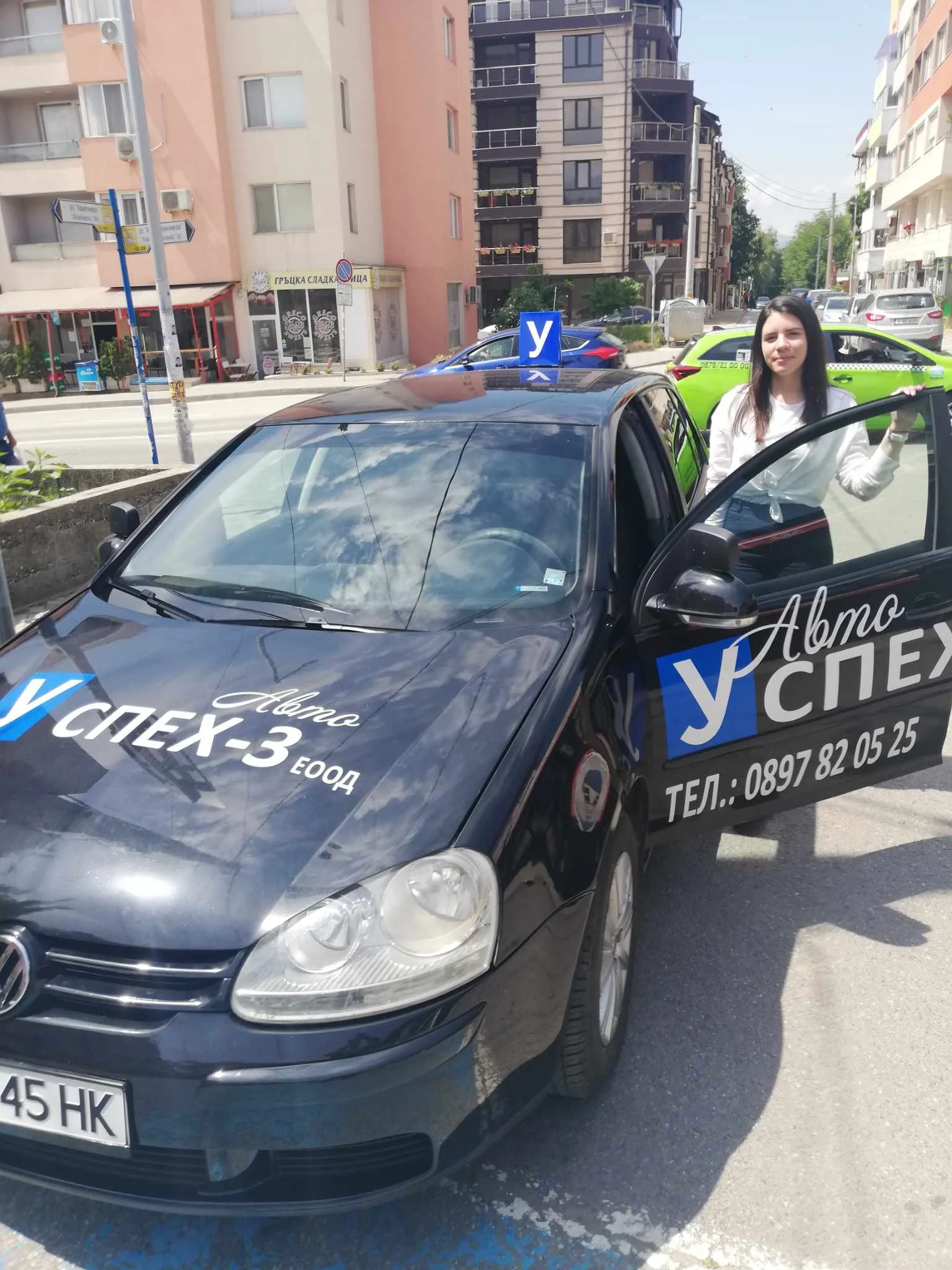 Image showing one of the students after passing an exam